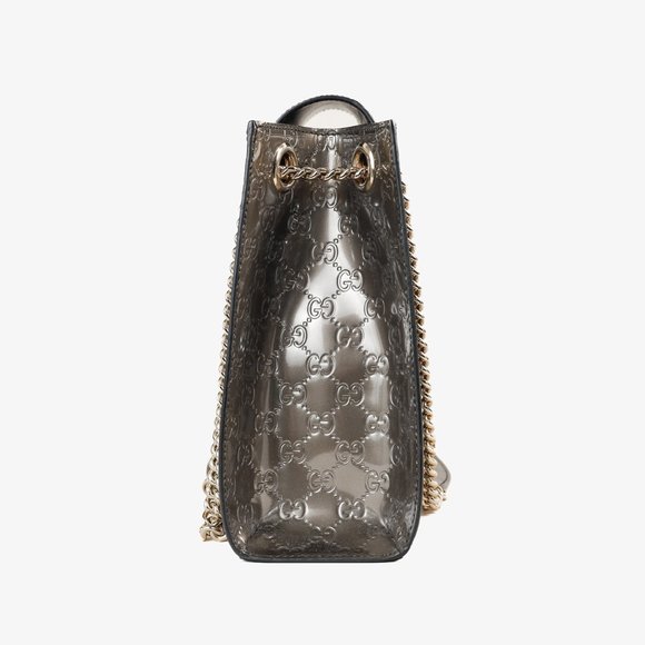 Gucci Shine Guccissima Large Emily Chain Shoulder Bag in Metallic Leather - Picture 3 of 11